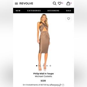 Michael Costello Midi Dress